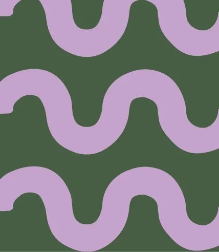 purple waves with dark green background